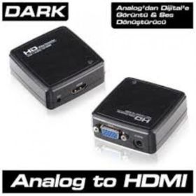 Dark VGA to HDMI Aktif Dönüştürücü