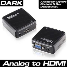 Dark Vga To Hdmı Siyah Dönüştürücü