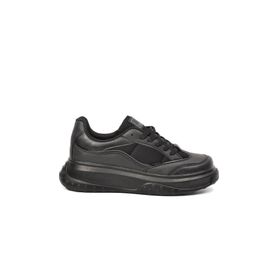 Darkstep 153 Siyah Kalın Taban Kadın Sneaker