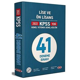 Data 2022 KPSS Lise ve Ön Lisans 41 Deneme Sınavı