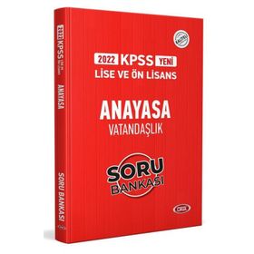 Data 2022 KPSS Lise ve Ön Lisans Anayasa Vatandaşlık Soru Bankası