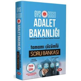 Data Yayınları 2020 GYS Adalet Bakanlığı Tamamı Çözümlü Soru Bankası