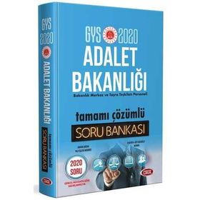 Data Yayınları 2020 GYS Adalet Bakanlığı Tamamı Çözümlü Soru Bankası