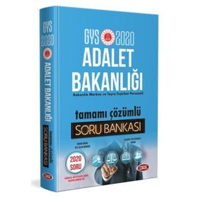 Data Yayınları 2020 GYS Adalet Bakanlığı Tamamı Çözümlü Soru Bankası