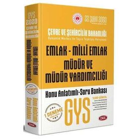 Data Yayınları 2020 GYS Çevre Ve Şehircilik Bakanlığı Emlak Milli Emlak Müdür Ve Müdür Yardımcılığı