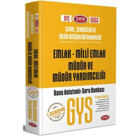 Data Yayınları 2020 GYS Çevre Ve Şehircilik Bakanlığı Emlak Milli Emlak Müdür Ve Müdür Yardımcılığı