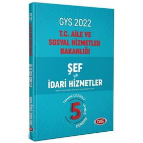 Data Yayınları 2022 GYS Aile ve Sosyal Politikalar Bakanlığı Şef ve İdari Hizmetler 5 Deneme