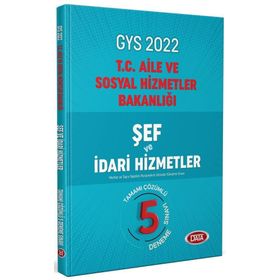 Data Yayınları 2022 GYS Aile ve Sosyal Politikalar Bakanlığı Şef ve İdari Hizmetler 5 Deneme