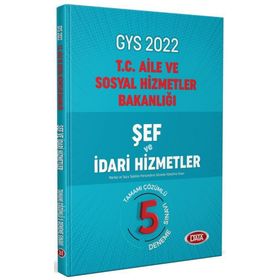 Data Yayınları 2022 GYS Aile ve Sosyal Politikalar Bakanlığı Şef ve İdari Hizmetler 5 Deneme