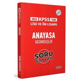 Data Yayınları 2022 Kpss Lise Ön Lisans Anayasa Vatandaşlık Soru Bankası