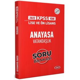Data Yayınları 2022 Kpss Lise Ön Lisans Anayasa Vatandaşlık Soru Bankası