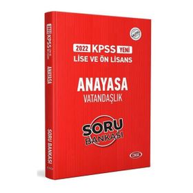Data Yayınları 2022 Kpss Lise Ön Lisans Anayasa Vatandaşlık Soru Bankası