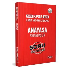 Data Yayınları 2022 Kpss Lise Ön Lisans Anayasa Vatandaşlık Soru Bankası
