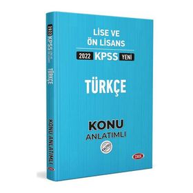 Data Yayınları 2022 KPSS Lise Ön Lisans Türkçe Konu Anlatımlı