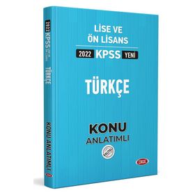Data Yayınları 2022 KPSS Lise Ön Lisans Türkçe Konu Anlatımlı
