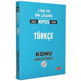 Data Yayınları 2022 KPSS Lise Ön Lisans Türkçe Konu Anlatımlı