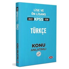 Data Yayınları 2022 KPSS Lise Ön Lisans Türkçe Konu Anlatımlı