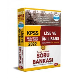 Data Yayınları 2022 KPSS Lise ve Ön Lisans Cevaplı Çözümlü Soru Bankası