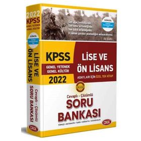 Data Yayınları 2022 KPSS Lise ve Ön Lisans Cevaplı Çözümlü Soru Bankası