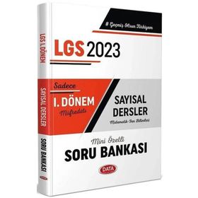 Data Yayınları - 2023 8. Sınıf LGS Sayısal Dersler 1. Dönem Soru Bankası