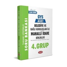 Data Yayınları 2023 Belediye ve Bağlı Kuruluşları ile Mahalli İdare Birlikleri 4. Grup Soru Bankası