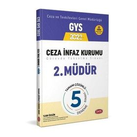 Data Yayınları - 2023 GYS Ceza ve Tevkifevleri 2. Müdür 5 Deneme Sınavı