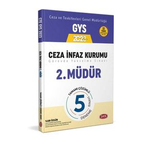 Data Yayınları - 2023 GYS Ceza ve Tevkifevleri 2. Müdür 5 Deneme Sınavı