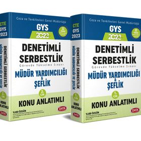 Data Yayınları - 2023 GYS Ceza ve Tevkifevleri Şeflik ve Denetimli Serbestlik Müdür Yardımcılığı Hazırlık Kitabı