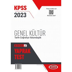 Data Yayınları 2023 KPSS Genel Kültür Yaprak Test