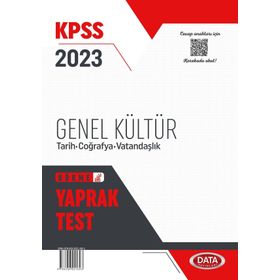 Data Yayınları 2023 KPSS Genel Kültür Yaprak Test