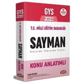 Data Yayınları 2023 Milli Eğitim Bakanlığı Sayman GYS Konu Anlatımlı Kitap