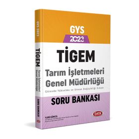 Data Yayınları 2023 Tarım İşletmeleri Genel Müdürlüğü TİGEM GYS Soru Bankası