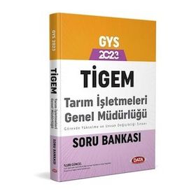 Data Yayınları 2023 Tarım İşletmeleri Genel Müdürlüğü TİGEM GYS Soru Bankası