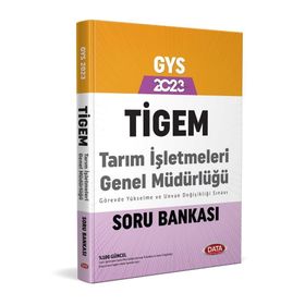 Data Yayınları 2023 Tarım İşletmeleri Genel Müdürlüğü TİGEM GYS Soru Bankası