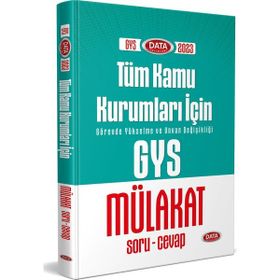 Data Yayınları - 2023 Tüm Kamu Kurumları GYS Mülakat Soru Cevap