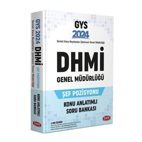 Data Yayınları 2024 DHMİ Genel Müdürlüğü Şef Pozisyonu GYS Konu Anlatımlı Soru Bankası