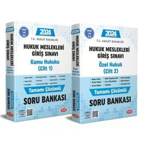 Data Yayınları - 2024 GYS Adalet Bakanlığı Hukuk Mesleklerine Giriş Sınavı Soru Bankası 1-2 Cilt