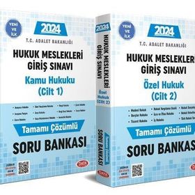 Data Yayınları - 2024 GYS Adalet Bakanlığı Hukuk Mesleklerine Giriş Sınavı Soru Bankası 1-2 Cilt