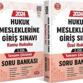 Data Yayınları - 2024 GYS Adalet Bakanlığı Hukuk Mesleklerine Giriş Sınavı Soru Bankası 1-2 Cilt