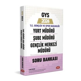 Data Yayınları 2024 Gys Gençlik ve Spor Bakanlığı Yurt Şube Gençlik Merkezi Müdürü Soru Bankası