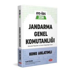Data Yayınları 2024 GYS UDS Jandarma Genel Komutanlığı Konu Anlatımlı Görevde Yükselme