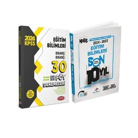 Data Yayınları 2024 KPSS Eğitim Bilimleri Branş Branş 30 Föy Denemeleri Karekod Çözümlü