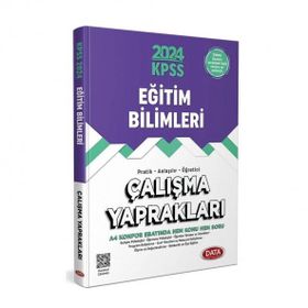 Data Yayınları 2024 KPSS Eğitim Bilimleri Çalışma Yaprakları