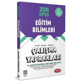 Data Yayınları 2024 KPSS Eğitim Bilimleri Çalışma Yaprakları