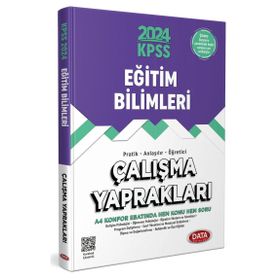 Data Yayınları 2024 KPSS Eğitim Bilimleri Çalışma Yaprakları