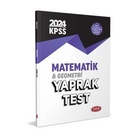 Data Yayınları 2024 KPSS Matematik Yaprak Test