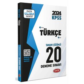 Data Yayınları 2024 KPSS Ultra Serisi Türkçe 20 Deneme Sınavı