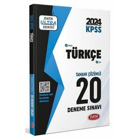 Data Yayınları 2024 KPSS Ultra Serisi Türkçe 20 Deneme Sınavı