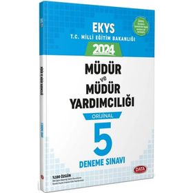 Data Yayınları 2024 MEB EKYS Müdür ve Müdür Yardımcılığı Orijinal 5 Deneme Sınavı