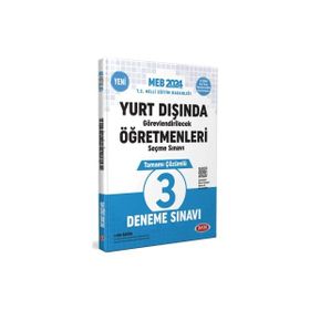 Data Yayınları 2024 MEB Yurt Dışında Görevlendirilecek Öğretmenleri Seçme Sınavı Tamamı Çözümlü 3 Deneme Sınavı